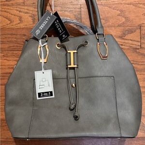 Lily Bloom Gray 2-in-1 Purse/Wallet